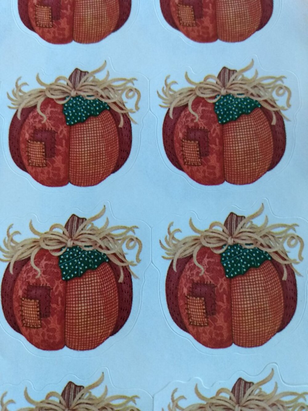 Vintage 90s Halloween Stickers Hallmark Valentine's Day, Pumpkins and Scarecrows - Picture 13 of 16